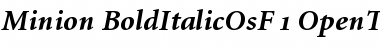 Download Minion Bold Italic OsF Font