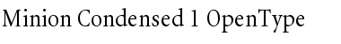 Download Minion Condensed Font