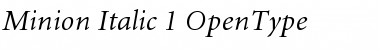 Download Minion Italic Font