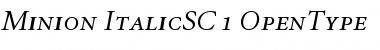 Download Minion Italic SC Font
