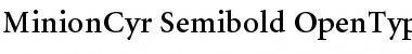 Download Minion Cyrillic Semibold Font