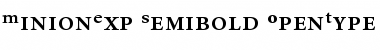 Download Minion Semibold Expert Font