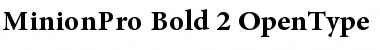 Download Minion Pro Bold Font