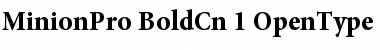 Download Minion Pro Bold Cond Font Title Preview