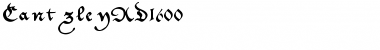 Download CantzleyAD1600 Regular Font Title Preview