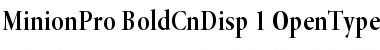 Download Minion Pro Bold Cond Display Font Title Preview