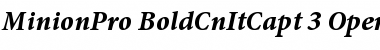 Download Minion Pro Bold Cond Italic Caption Font
