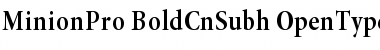 Download Minion Pro Bold Cond Subhead Font