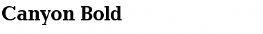 Download Canyon Bold Font Title Preview