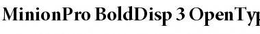 Download Minion Pro Bold Display Font
