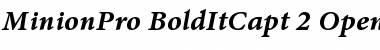 Download Minion Pro Bold Italic Caption Font