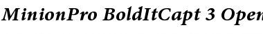 Download Minion Pro Bold Italic Caption Font Title Preview