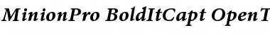 Download Minion Pro Bold Italic Caption Font Title Preview