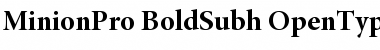 Download Minion Pro Bold Subhead Font