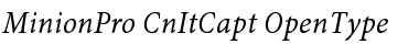 Download Minion Pro Cond Italic Caption Font
