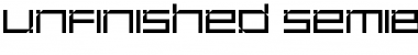 Download Unfinished SemiBold Font Title Preview