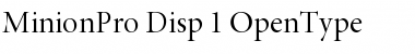 Download Minion Pro Display Font