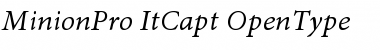 Download Minion Pro Italic Caption Font Title Preview