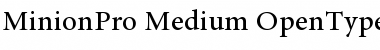Download Minion Pro Medium Font Title Preview
