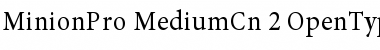 Download Minion Pro Medium Cond Font