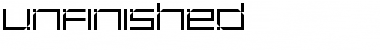 Download Unfinished Regular Font Title Preview