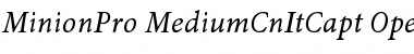 Download Minion Pro Medium Cond Italic Caption Font Title Preview