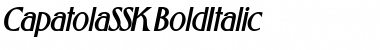 Download CapatolaSSK BoldItalic Font Title Preview