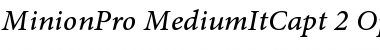 Download Minion Pro Medium Italic Caption Font