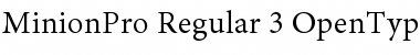 Download Minion Pro Regular Font