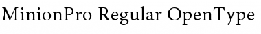 Download Minion Pro Regular Font
