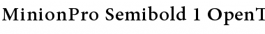 Download Minion Pro Semibold Font