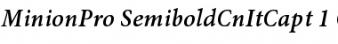 Download Minion Pro Semibold Cond Italic Caption Font