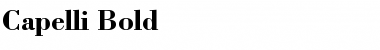 Download Capelli Bold Font Title Preview