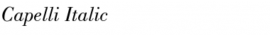 Download Capelli Italic Font Title Preview