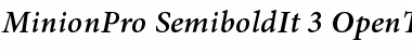 Download Minion Pro Semibold Italic Font