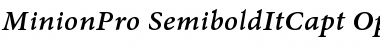 Download Minion Pro Semibold Italic Caption Font Title Preview
