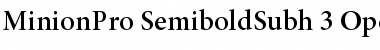 Download Minion Pro Semibold Subhead Font
