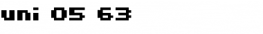 Download uni 05_63 Regular Font Title Preview