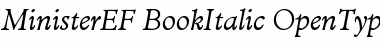 Download MinisterEF BookItalic Font