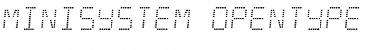 Download Minisystem Regular Font Title Preview