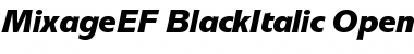 Download MixageEF BlackItalic Font