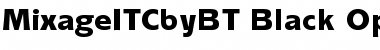 Download ITC Mixage Black Font Title Preview