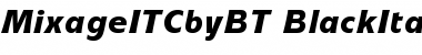 Download ITC Mixage Black Italic Font Title Preview