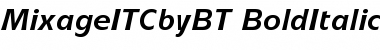 Download ITC Mixage Bold Italic Font Title Preview