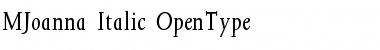 Download Joanna Italic Font Title Preview