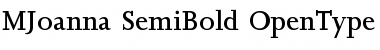 Download Joanna Semi Bold Font Title Preview