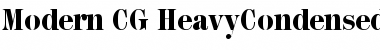 Download Modern CG HeavyCondensed Regular Font