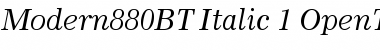 Download Modern 880 Italic Font