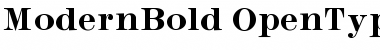 Download Modern Bold Font