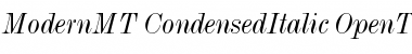 Download Monotype Modern Condensed Italic Font